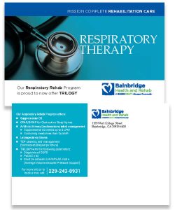 Trilogy Respiratory Therapy post card