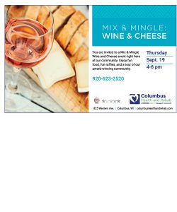 Mix & Mingle: Wine and Cheese Party
