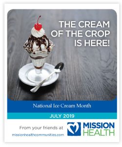 July National Ice Cream Month sticker